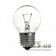 Лампа шар 60Вт Е27 прозрачная Р45 гофра Киев