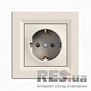 Розетка Schneider Asfora с заземлением Крем (EPH2900123) Киев