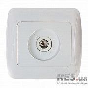Розетка TV белая РВtvсб-1-Sq-W АскоУкрем Киев