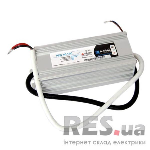 Блок питания 12В/60Вт/IP67 желез.корпус LEDMAX Киев - изображение 1