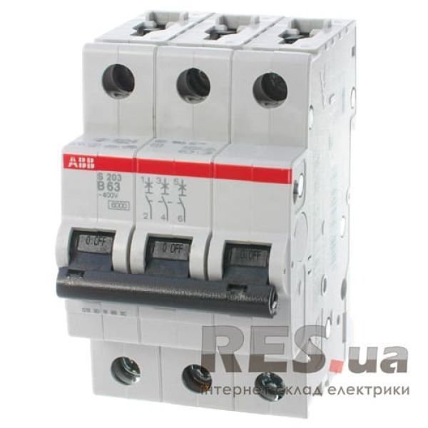 Автоматический выключатель S203-B63/3 63А 3п. ABB Киев - изображение 1