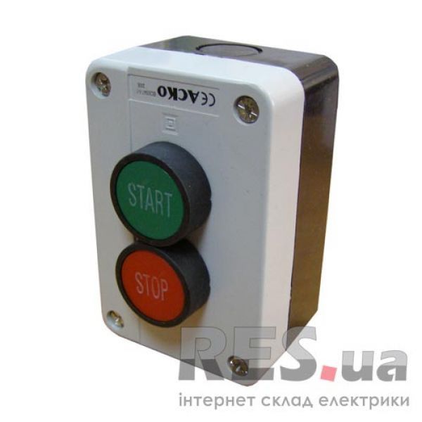 Пост управления XAL-B215 1NO 1NC 2-местный Start - Stop зеленая/красная АскоУкрем Киев - изображение 1