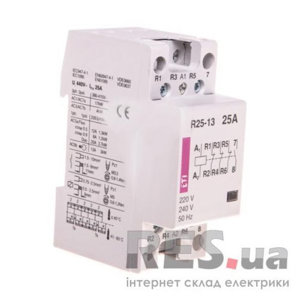 Контактор модульный R25-13 220V ЕТI Киев - изображение 1