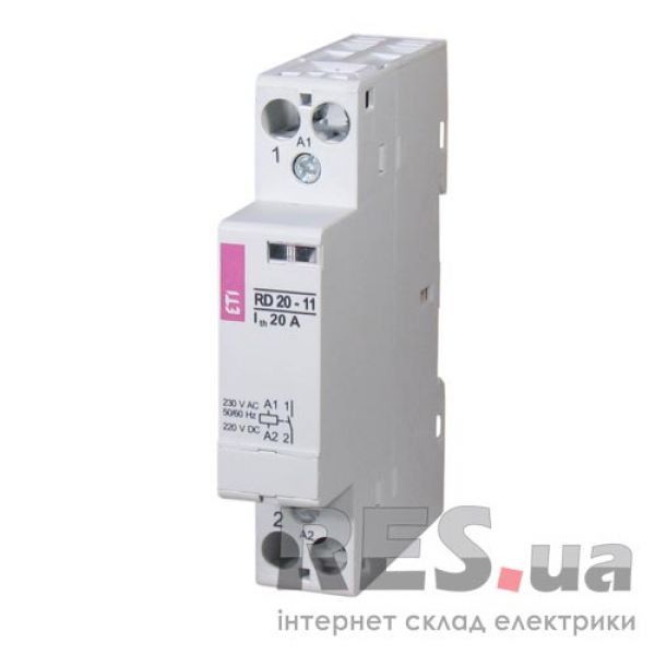 Контактор модульный RD 20-11 230V AC/DC ETI Киев - изображение 1