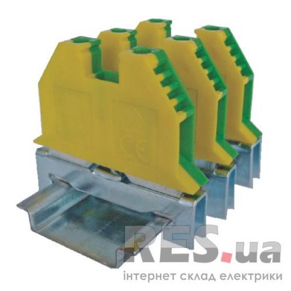 Клемма наборная на DIN-рейку (желто-зеленая) VS -4 PE ETI Киев - изображение 1