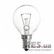 Лампа накаливания Р45 60Вт Е14 шар прозрачная BELSVET Киев