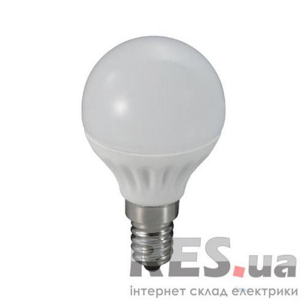 Лампа светодиодная шар P45 4W E14 12LED 6500K 380LM 230V LM323 Lemanso Киев - изображение 1