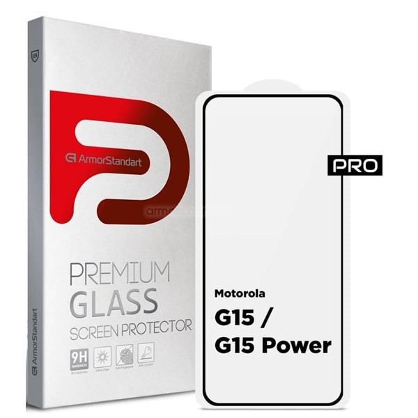 Захисне скло ArmorStandart Pro для Motorola G15/G15 Power Black (ARM83037) (Код товару:41018) Харьков - изображение 1