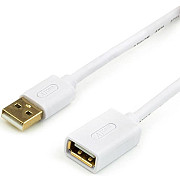 USB подовжувач Atcom USB 2.0 AM/AF 0.8m білий (13424) (Код товару:39328) Харьков