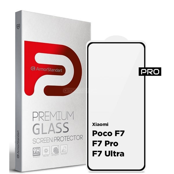 Захисне скло ArmorStandart Pro для Xiaomi Poco F7/F7 Pro/F7 Ultra Black (ARM80412) (Код товару:41095 Харьков - изображение 1