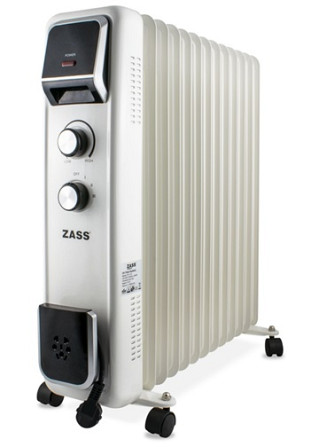Обогреватель масляный ZASS ZR 13 E 2600 Вт белый Киев - изображение 1