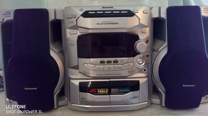 Музыкальный центр Panasonic SA - AK28 с колонками, дисками, принтером Одесса - изображение 1