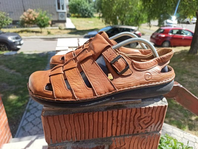 Оригінальні шкіряні ортопедичні босоніжки, сандалії Birkenstock Верхнеднепровск - изображение 1