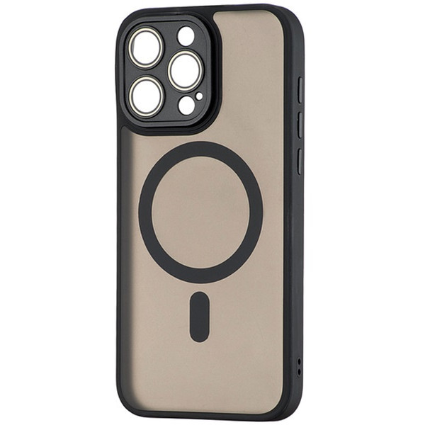 DM Чохол Silicone Matte Case Protected Camera with MagSafe для iPhone 15 Pro Black (Код товару:41322 Харьков - изображение 1
