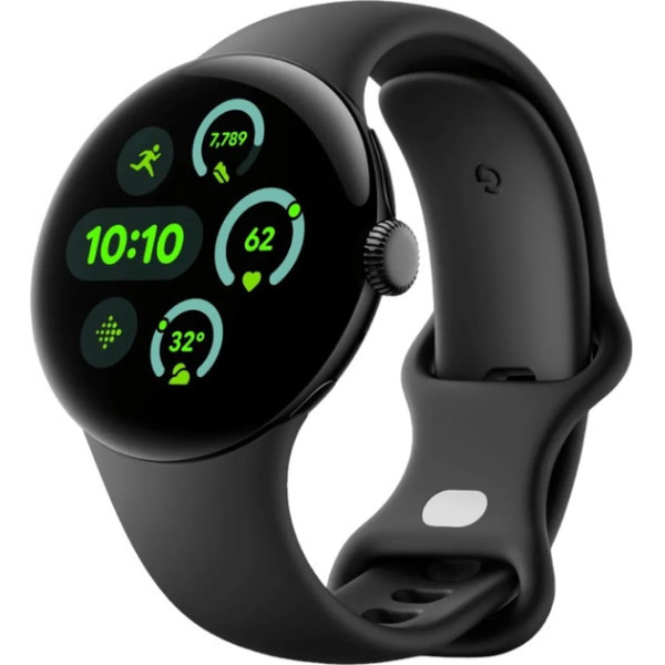 Смарт-годинник Google Pixel Watch 3 41mm Wi-Fi Matte Black Aluminum Case/Obsidian Active Band (Код т Харьков - изображение 1