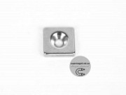 Магніт під потай 12x12x3mm 7/3 х 1 отвір Винница