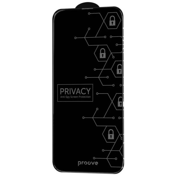 Захисне скло Proove Privacy для iPhone 15 Pro Max Black (PGPPRI15PM01) (Код товару:41436) Харьков - изображение 1