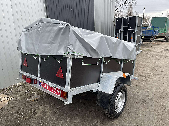 Новий причіп заводу-виробника "Дніпро" 200х130х40- оцинкований з бакеліту Кривое Озеро - изображение 1