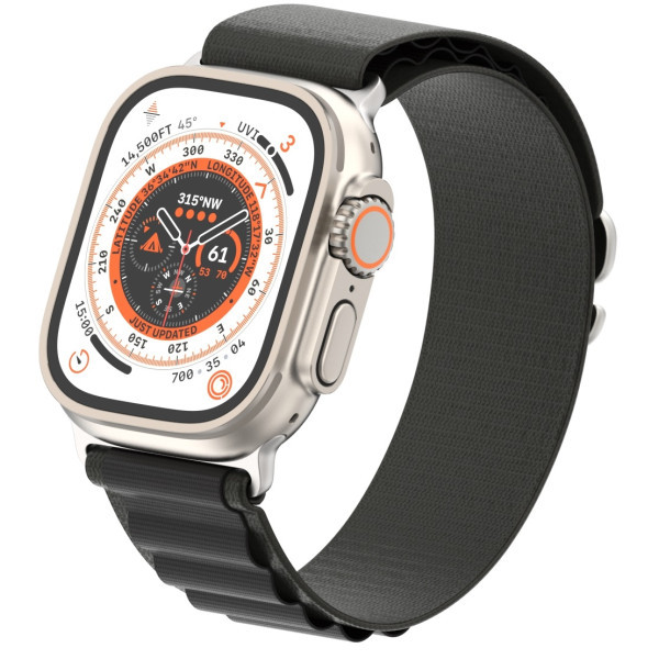 Ремінець ArmorStandart Alpina Band для Apple Watch 49/46/45/44/42 (Series 1-3) Black (ARM64977) (Код Харьков - изображение 1