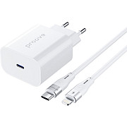 Мережевий зарядний пристрій Proove Rapid 20W (Type-C) + cable Type-C to Lightning White (WCRP2001210 Харьков