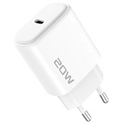 Мережевий зарядний пристрій Proove Silicone Power 2 20W (Type-C) + cable Type-C to Lightning 1m Whit Харьков