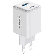 Мережевий зарядний пристрій Proove Pocket GaN Plus 45W (Type-C + USB) White (WCPG45110002) (Код това Харьков