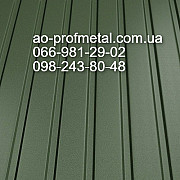 Металлопрофиль для забора RAL 6020 мат. Киев