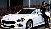 200 Кабриолет на свадьбу Fiat 124 Spider белый без водителя Київ