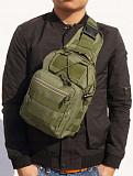 Тактическая сумка, слинг, армейский рюкзак через плечо Green Tactical Київ