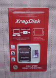 Карта памяти XrayDisk 64 ГБ высокоскоростная MicroSD с адаптером Харьков