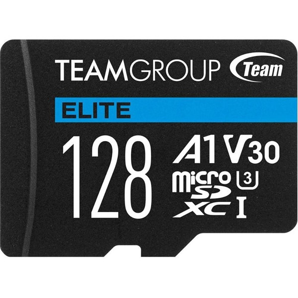 Карта пам'яті Team Elite microSDXC 128GB UHS-I/U3 Class 10 (TEAUSDX128GIV30A103) (Код товару:40981) Харьков - изображение 1