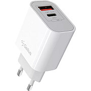 Мережевий зарядний пристрій Gelius Genesis Merge GP-HC060 GaN USB+Type-C 35W White (Код товару:41876 Харьков
