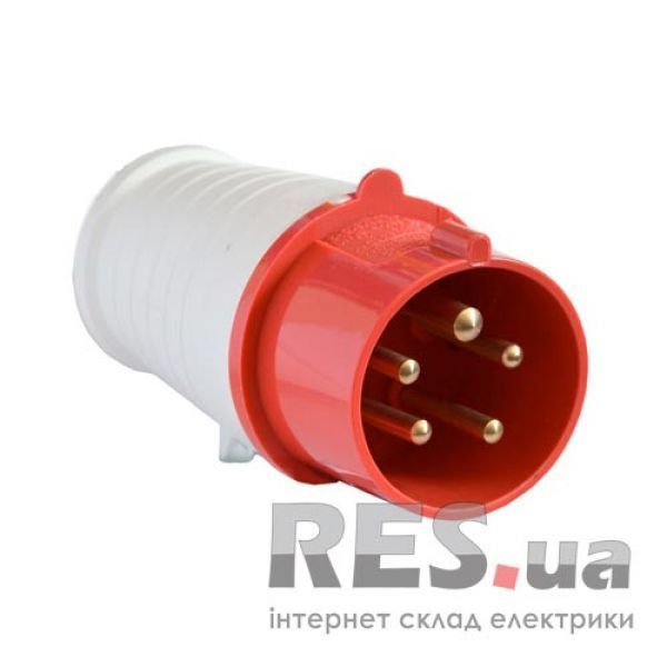 Вилка переносная ВП 16А/5 3Р+N+РЕ (015) ІР44 ECOHOME Киев - изображение 1