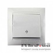 Выключатель 1 клавишный проходной LMR1002 белый Lemanso Сакура Киев