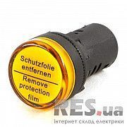Светосигнальная арматура AD22-22DS желтая 220V АС/DC Takel Киев