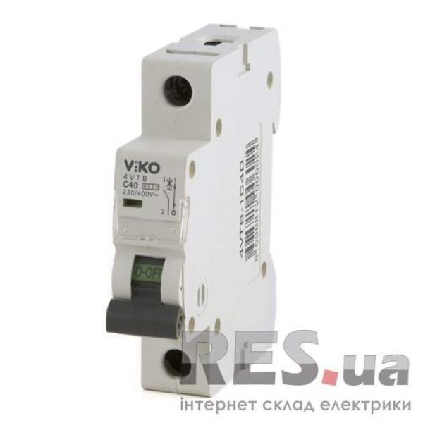 Автоматический выключатель 4VTB-1C 40А 1п. VIKO Киев - изображение 1