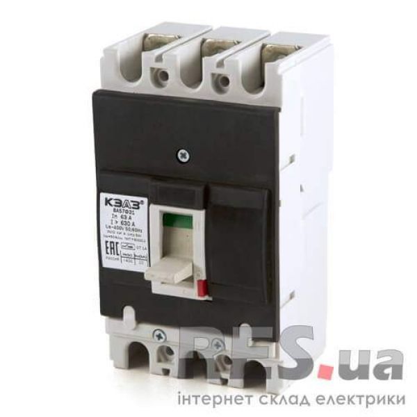 Автоматический выключатель ВА-57Ф31 63А 630-400АС-УХЛ3 КЕАЗ Киев - изображение 1