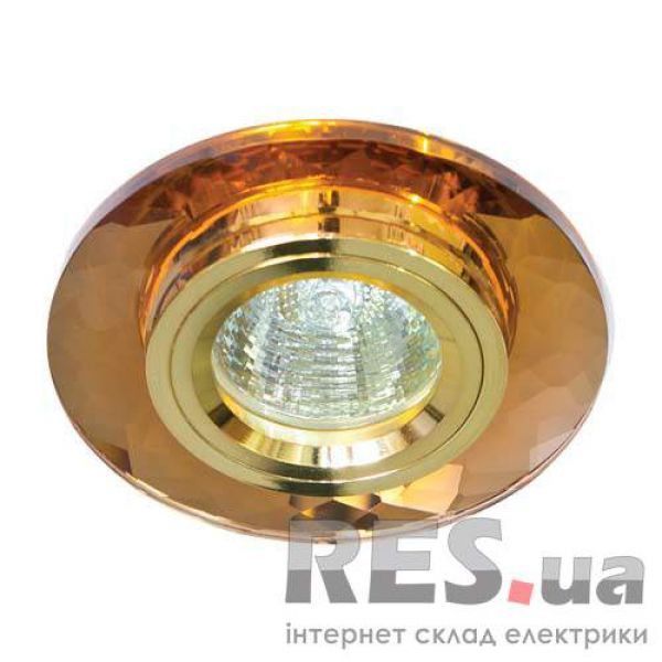 Светильник встраиваемый 8050-2 50W G5.3 коричневый-золото Feron Київ - изображение 1
