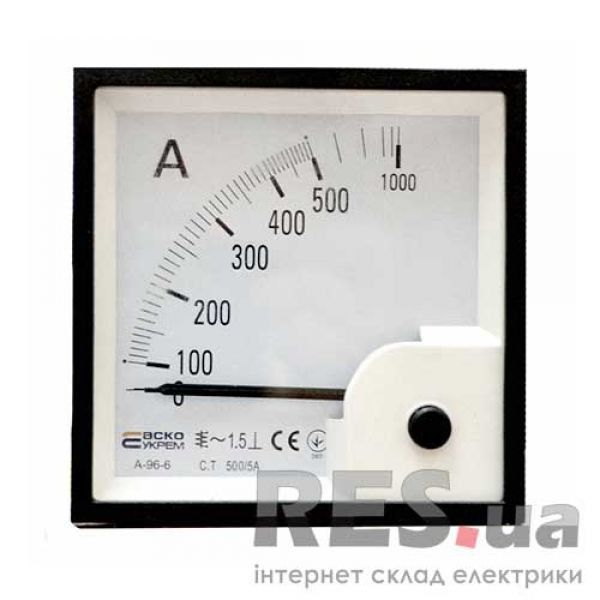 Амперметр прямого включения 100А AС 96х96 (A-96-6) АскоУкрем Киев - изображение 1