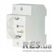 Розетка с заземлением на DIN-рейку SC 2PE Ecohome Киев