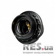 Патрон бакелитовый Е27 с гайкой, черный e.next Київ