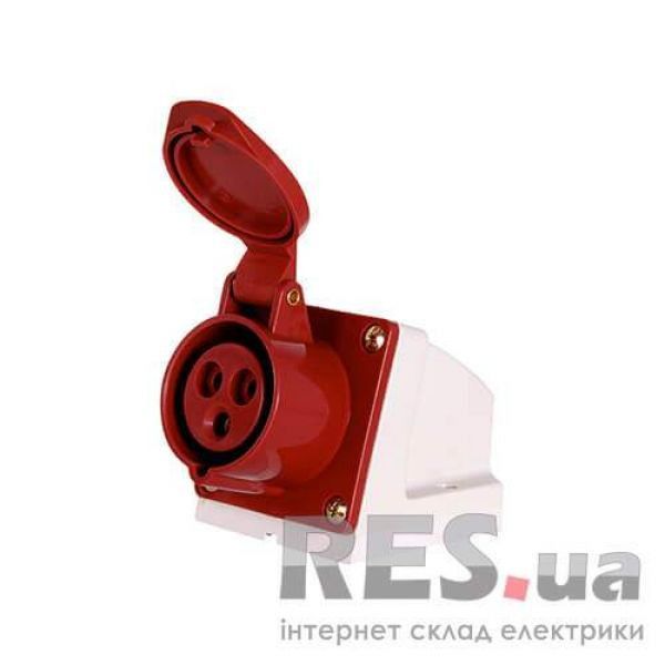 Гнездо стационарное ГС 16А/3 2Р+РЕ (113) e.socket.pro e.next Київ - изображение 1