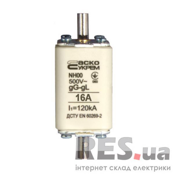 Предохранитель NH00 16А gG Аско Укрем Київ - изображение 1