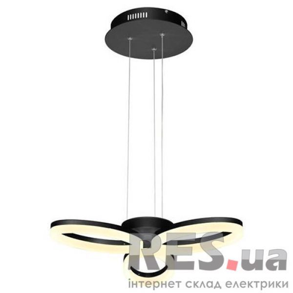 Светодиодная люстра LED 24W 1680Lm 4000K ELEGANCE-24 черная Horoz Electric Киев - изображение 1