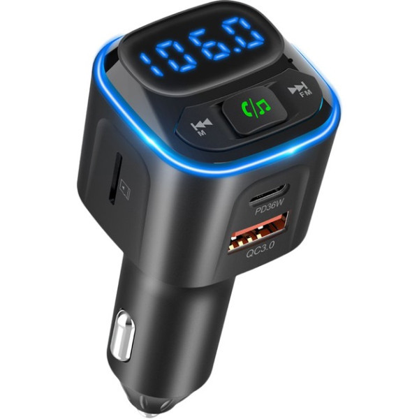 FM-трансмітер Gelius Tune GP-FMT051 36W QC+DP Black (Код товару:41530) Харьков - изображение 1