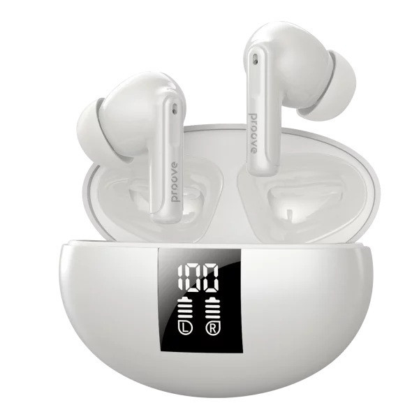Bluetooth-гарнітура Proove Thunder Buds SE TWS with ANC (APP) White (TWTBSE01AP02) (Код товару:41779 Харьков - изображение 1