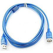 DM USB подовжувач Gresso USB2.0 AM to AF 3m Blue (Код товару:39391) Харьков