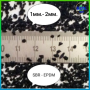Гумова крихта SBR 1-2мм гумовий гранулят EPDM, rubber granules Дніпро