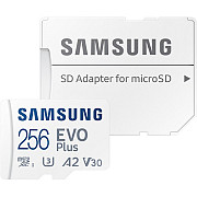 Карта пам'яті Samsung MicroSDXC 256GB C10 UHS-I R130MB/s EVO + SD-адаптер (MB-MC256SA/EU) (Код товар Харьков
