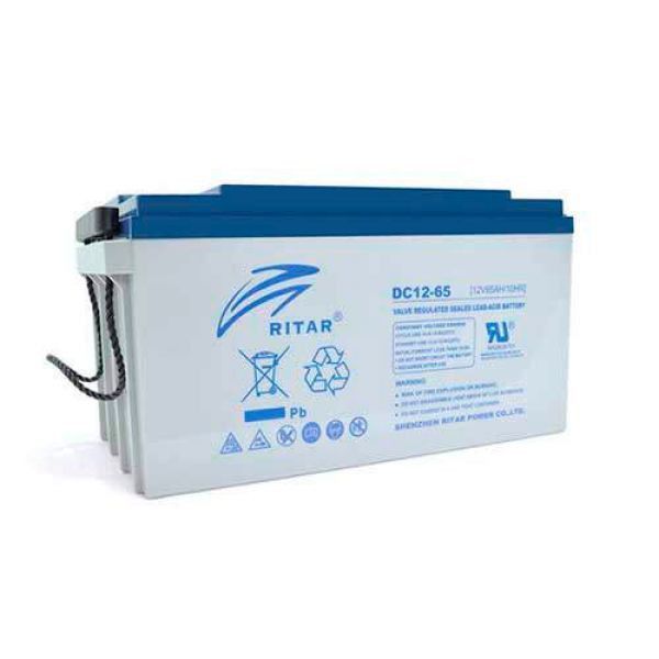 Аккумуляторная батарея DC12-65 12V 65 Ah AGM RITAR Киев - изображение 1